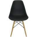Ver imagem 3 de Kit 3 Cadeiras Charles Eames Eiffel Wood Design - Preta