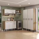 Ver imagem 1 de Armário de Cozinha Compacta Arizona Fusion Theree Carraro Carvalho com Branco