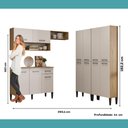 Ver imagem 7 de Armário de Cozinha Compacta Arizona Fusion Theree Carraro Carvalho com Branco