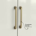 Ver imagem 5 de Guarda Roupa 6 Portas 2 Gavetas Coimbra Espaçoso - Atacama / Off White