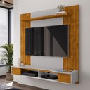 Ver imagem 2 de Painel Suspenso Ipanema Sala Tv até 55 Polegadas com Nicho Naturale/off White
