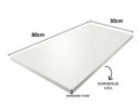 Ver imagem 2 de Prateleira Decorativa 80x30cm sem Suporte em MDF Branca para Sala, Quarto, Cozinha, Escritório