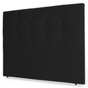 Ver imagem 1 de Cabeceira Estofada Cama Box Casal King Size Fiorella 195cm Suede Preto - Desk Design