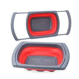 Escorredor Retrátil Macarrão Salada Multiuso Silicone 38cm - 2