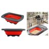 Escorredor Retrátil Macarrão Salada Multiuso Silicone 38cm - 5