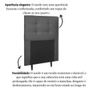 Ver imagem 5 de Cabeceira Estofada Cama Box Solteiro 90 Cm Milão Suede:suede Cinza