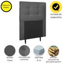 Ver imagem 4 de Cabeceira Estofada Cama Box Solteiro 90 Cm Milão Suede:suede Cinza