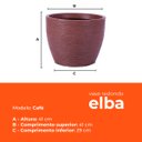 Ver imagem 3 de Vaso Redondo Elba Café 41 Terrano