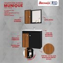 Ver imagem 5 de Conjunto Para Banheiro Munique Preto Ripado - Bechara Móveis