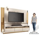 Ver mais imagens de Estante Painel para TV 75 Pol. Monzane H01 Off White/Cinamomo - Mpozenato