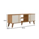 Ver mais imagens de Rack Denver para TV até 55 '' Sala Compacto 136 cm Peternella:Nature/Off White