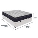 Ver imagem 5 de Cama + Box com Baú Viúva Colchão Ortobom D45 Firme Airtech Branco