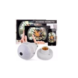 Câmera Ip Segurança Lâmpada 360 Graus Panorâmica Espiã Wifi - 3