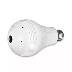 Câmera Ip Segurança Lâmpada 360 Graus Panorâmica Espiã Wifi - 6