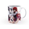 Caneca High School DxD Personagens Fundo Branco Anime 325ml Cerâmica Interior e Alça Branca - 2