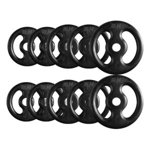 Combo com 10 Anilhas de Ferro Fundido - 30 Kg