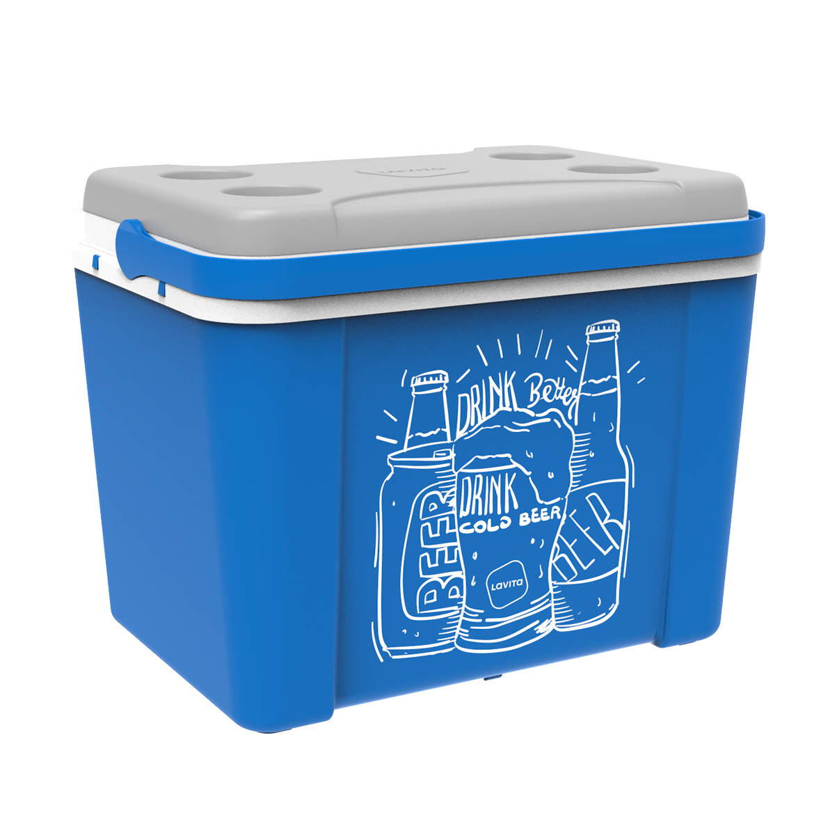 Caixa Térmica Lavita 34 L - Azul Beer