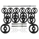 Ver imagem 1 de Kit Anilhas e Barras Musculação com Presilhas 36 Kg