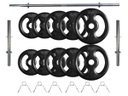 Ver imagem 1 de Kit com 30 Kg de Anilhas Ferro Fundido + Barras de Supino e Halteres