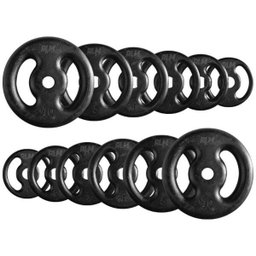 Kit Profissional 50 Kg de Anilhas + 2 Barras de 40cm + Barra de 160cm - 2