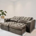 Ver imagem 3 de Sofá Retrátil e Reclinável Articulado Ipanema - 1,60m de Largura e Abertura Grande em Veludo Premium