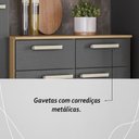 Ver imagem 6 de Armário de Cozinha Completa Mdf 10 Portas 2 Gavetas Atenas Plus - Freijó/gris
