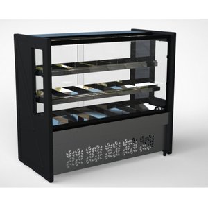 Balcão Estufa 1,25 m Polar Preto Platinum PVE -220v