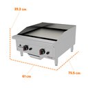Ver imagem 2 de Chapa Bifeteira Profissional Industrial para Lanchonetes Inox a Gás 60cm Pro-60ch - Progás P44603