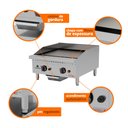 Ver imagem 4 de Chapa Bifeteira Profissional Industrial para Lanchonetes Inox a Gás 60cm Pro-60ch - Progás P44603