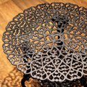 Ver imagem 2 de Mesa de Jardim em Alumínio Preto Viena 80cm Piscina Varanda