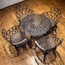 Ver imagem 4 de Mesa de Jardim em Alumínio Preto Viena 80cm Piscina Varanda