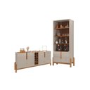 Ver imagem 1 de Conjunto de Cristaleira e Buffet Lótus Off White