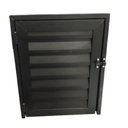 Ver imagem 2 de Porta Abrigo Alçapão Alumínio Preto 80x80 - Linha 25