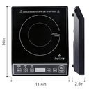 Ver imagem 6 de Duxtop Fogão de Indução Portátil 1800w, Preto, com 15 Níveis de Potência