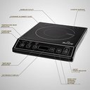Ver imagem 2 de Duxtop Fogão de Indução Portátil 1800w, Preto, com 15 Níveis de Potência