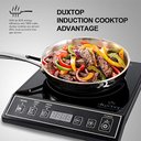 Ver imagem 7 de Duxtop Fogão de Indução Portátil 1800w, Preto, com 15 Níveis de Potência