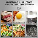 Ver imagem 5 de Duxtop Fogão de Indução Portátil 1800w, Preto, com 15 Níveis de Potência
