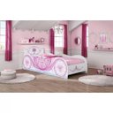 Ver imagem 4 de Cama Infantil Carruagem Branco Rosa Móveis Estrela