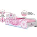 Ver imagem 3 de Cama Infantil Carruagem Branco Rosa Móveis Estrela