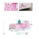 Ver imagem 5 de Cama Infantil Carruagem Branco Rosa Móveis Estrela