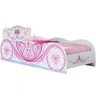 Cama Infantil Carruagem Branco Rosa Móveis Estrela - 2