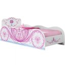 Ver imagem 2 de Cama Infantil Carruagem Branco Rosa Móveis Estrela