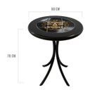 Ver imagem 2 de Mesa de Canto para Cozinha Pequena Madeira Maciça Empório Tambo - Stronger Whiskey - Preto