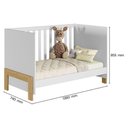 Ver imagem 3 de Kit Berço Mini Cama Fantasia 6 Portas 4 Gavetas MDP-MDF Branco Qmovi