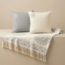 Ver imagem 3 de Kit Manta e Almofadas Decorativas para Sofá Many Azul Nevoa - Nexta Casa