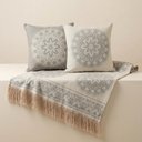 Ver imagem 2 de Kit Manta e Almofadas Decorativas para Sofá Many Azul Nevoa - Nexta Casa