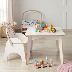 Conjunto Mesa Infantil com Cadeira Didática para Estudo Pintura - Branco