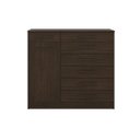 Ver imagem 3 de COMODA AURORA 7 GAVETAS 1 PORTA COM PRATELEIRA INTERNA EBANO TOUCH - DEMÓBILE