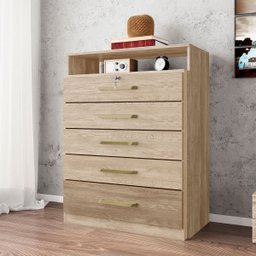 Cômoda Triunfo 5 gavetas Nogal Vanilla Touch - Demóbile - 2