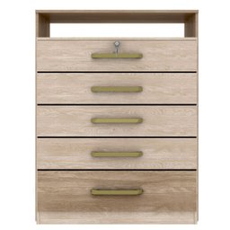 Cômoda Triunfo 5 gavetas Nogal Vanilla Touch - Demóbile - 3